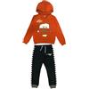 Disney Tuta da bambino bambino Cars, con cappuccio e pantaloni Lightning McQueen o Martin 18 mesi - 8 anni