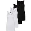 VERO MODA VMMAXI My Soft Long Tank Top GA 3P - Canotta da Donna