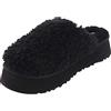 UGG Scarpa Donna Nero Maxi Curly 1133171 D Sabot Pelliccia Platform 37