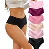 Sth Big Mutande Donna Senza Cuciture Vita Alta Slip Microfibra Intimo Sexy Multipla Culotte Underwear Invisibili Mutandine Donna Briefs Pacco da 6