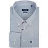 Rionero Camicia da Uomo 100 Cotone Manica Lunga Classica Elegante Taschino XXL XXXL m l