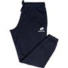 Lotto Pantalone Uomo in Cotone Felpato, Pantalone Tuta Uomo Felpato Sportivo Uomo (XL, Blu)