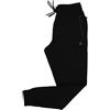 NavyBlue Yacht Pantaloni Tuta da Uomo in Cotone Felpato. Pantalone Lungo Autunno Inverno con Zip Termosaldate alle Tasche. Taglie Over Size (IT, Testo, 4XL, Regular, Regular, Nero)