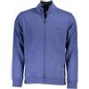 U.S. GRAND POLO FELPA CON ZIP UOMO BLU