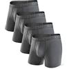 DAVID ARCHY Boxer Uomo in bambù Ultra Morbido, Mutande Boxer Bamboo Comodi, Intimo Maschile ，Traspiranti, 4 Paia