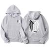 zhedu Anime AOT Merch Scout Regiment Felpe con Cappuccio Stampate Felpe con Cappuccio Pullover Comodi