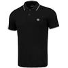 Pitbull Polo da Uomo a Maniche Corte Classica per Uomo Pit Bull West Coast Pique Stripes Regular T-Shirt Shirts, Nero, M