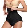 KUMAYES Mutande Contenitive Donna pancera Contenitiva a Vita Alta Dimagrante Intimo Modellante Pancia Piatta Shapewear (Nero, M)
