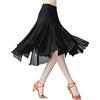 YOUCAI Gonna da Ballo da Donna Gonna Latino Danza Salsa Maglia Flamenco Valzer Tango Liscio Costumi da Ballo Grande Swing Pratica Danza Gonne,Nero,Taglia Unica