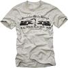 MAKAYA T-Shirt Uomo Nera - Quarter Mile Race - Maglietta Moda Autos XXXL