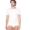 EGI Maglia Uomo Manica Corta Bianco Lana Girocollo Lana e Seta Intimo Termico Invernale Made in Italy (IT, Testo, L, Regular, Regular)