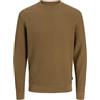 JACK & JONES Jprblareagan Knit Crew Neck Marrone Ermellino XXL