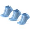 DANISH ENDURANCE Calzini Corti da Corsa, 3 Paia, Azzurro, 39-42