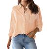 NONSAR 9359 Camicia da Donna con Scollo a V Donna