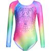 trudge Ragazze Body Ginnastica Body Danza Ginnastica Artistica per Bambina Maniche Lunga 160 9-10 anni
