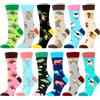 WeciBor 12 Paia Calzini Donna Divertente Colorato Fantasia in Cotone Arte Casual Calze Modello