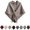 Generico Donna Scialle,Scialle Triangolare Multifunzionale Per Donne,Moda Calda E Accogliente Sciarpa A Maglia,Leggera Da Viaggio Casual Tinta Unita Poncho (Cammello)