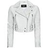 TruClothing.com Giacca corta da donna in vera pelle, con cerniera incrociata, vestibilità aderente, modello Brando Soft Classic