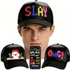 JDVOOTD Cappellino LED con Display Programmabile, Smart Cappello Luminoso Controllato Tramite App, Berretto con Testo Scorrevole per Feste Discoteche, USB-C, Regalo Uomo Donna, Nero