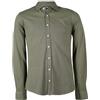Coveri Polo manica lunga modello camicia in cotone piquet elasticizzato, Verde XL