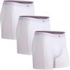 DANISH ENDURANCE Boxer Uomo in bambù, 3 Paia, Bianco, XL