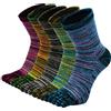 PUTUO Calze con Dita Uomo Calzini con 5 Dita Separate in Cotone, Calze 5 Dita Uomo Calzini Sportivi, Uomo Calzino infradito a 5 dita, 39-47, 5 paia