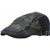 Reyox Berretto Piatto da Unisex Traspirante in Maglie Estate All'Aperto Coppola Leggero Regolabile Nero Camuffare