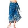 PANASIAM Sarong tiedye style, blue grey, 190x116cm