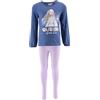 Disney Elsa Tuta da Ragazza, Set da 2 Pezzi Frozen per Ragazze, Tuta Sportiva Blu, Felpa e Leggings, Regalo per Bambina, Taglia 6 Anni - Blu
