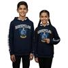 GWCC Harry Potter - Felpa con cappuccio per bambini con licenza ufficiale Corvonero, in cotone, con stemma e stampa sulle maniche, unisex, taglia 1-13 anni, colore: blu navy, Marina Militare, 11-13 Years