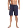 Dosieyeo Pantaloncini da uomo in lino, leggeri, ariosi, per il tempo libero, casual, estivi, con tasche, per le vacanze, da spiaggia, blu navy, 3XL