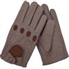Leatherick Driving Gloves Men - Guanti da guida morbidi e perforati con fori per la respirazione delle nocche, ideali per la vita all'aria aperta e i viaggi