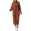 Yekdmxop Abito Maglia Donna Invernale Elegante Abiti Maglione Cerimonia Curvy Vestiti In Maglia Eleganti Rosso Sera Pullover Abito Taglie Forti Formale Vestito Lungo Elasticizzato Capodanno Cocktail Autunno