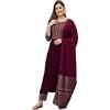 Kartutva Set kurti per donne con dupatta, abbigliamento indiano per feste, Kurta con top e pantaloni, set, Medium