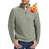 Yutdeng Felpa Uomo Pile a Maniche Lunghe con Quarto Zip Maglione Invernale Maglietta Maglia Termica Felpe a Collo Alto Senza Cappuccio Pullover Giacca in Pile Tinta Unita