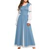 Generisch Abito bavarese per Oktoberfest da donna, costume tradizionale da birra, abito casual, lunghezza al ginocchio, elegante