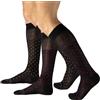 CALZITALY Calze Uomo, Calze 100% FILO DI SCOZIA, Calze Corte e Lunghe, Gambaletti Cotone, 2 Paia | MADE IN ITALY (44-45, 2 PAIA CALZE LUNGHE NERO - POIS ROSSO + GIALLO)