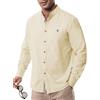 Suwangi Camicia Uomo Manica Lunga Casual Spiaggia Collo Coreana Shirts