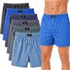 SGS Boxer Uomo Morbidi e Larghi - Mutande Uomo a Pantaloncino in 100% Cotone, Mutande a Pantaloncino, Confezione da 10 o 6 - Boxer Uomo Cotone di Tela