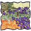 Prettystern Donna Pura Foulard Colorata di Seta Scialli Sciarpa Elegante Arte 90cm Quadrato Regalo Natale Mamma P962 iridi