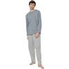 TRAMAS+ Pigiama Uomo in Cotone, Pigiama Uomo Completo Lungo con Maniche Lunghe, 100% Cotone, Comodo e Traspirante -