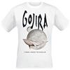 Gojira Whale from Mars Uomo T-Shirt Bianco 100% Cotone Regular