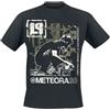 Linkin Park Drip Collage Uomo T-Shirt Nero 100% Cotone Regular