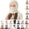 HAOLEI Cappello Donna Invernale Caldo Sciarpa E Cappelli Pelliccia Donna Cappello da Sci Antivento Fodera in Pile Cappelli e Scaldacollo 3 in 1 Balaclava Beanie Skull cap