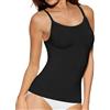 Lancry Shapermint - Canottiera snellente a compressione, da donna, modellante, canottiera a compressione, con spalline regolabili, Nero , S
