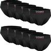 BestSale247 Confezione da 10 slip da uomo in microfibra, senza cuciture, per lo sport, da uomo, in stile retrò, Confezione da 10 pezzi, nero 9951, M-L