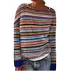 Generic Fairisle - Maglioni da donna in cashmere da donna, comodi e larghi, maglioni islandesi da donna, con stampa alla moda, con collo ad anello, da donna, slim, Mimetico, 4XL