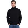 Marenza Maglia Collo Alto Uomo Misto Cashmere Made In Italy Maglione Dolcevita Manica Lunga Cachemire Doppio Filo Autunno Inverno Pullover Nero Beige Bianco Grigio Ragazzo Polo Invernale