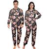 coobopet Pigiama Intero Personalizzato con Foto - Pigiama in Flanella Personalizzato per Donna e Uomo, Idea Regalo per Natale con Pigiama Coordinato Morbido per la Famiglia