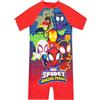 Marvel Costume Piscina Bambino, Piscina Spiderman Bambino, Costumi Interi Spidey E I Suoi Fantastici Amici, Costume Bagno, Rosso 3-4 Anni